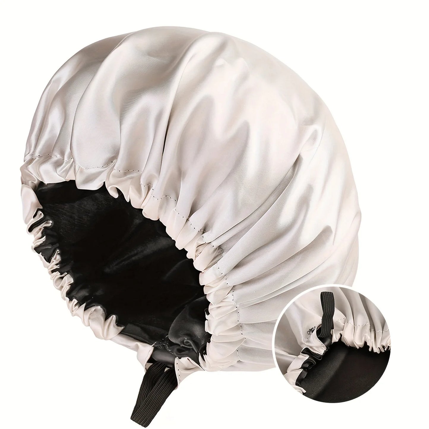 Reversible Satin Sleep Cap – Adjustable Chemo Headwear & Elastic Hair Care Bonnet for Women & Men