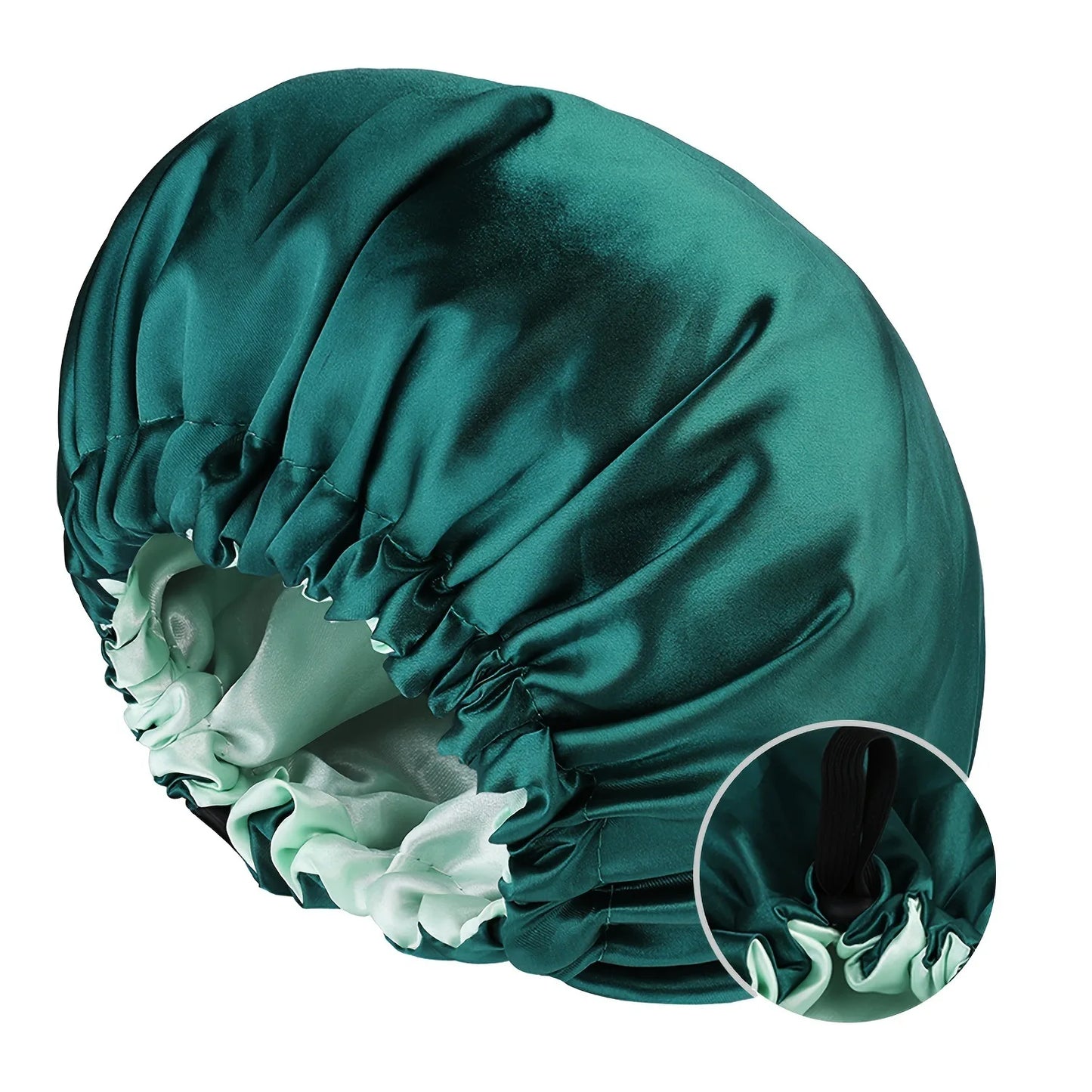 Reversible Satin Sleep Cap – Adjustable Chemo Headwear & Elastic Hair Care Bonnet for Women & Men