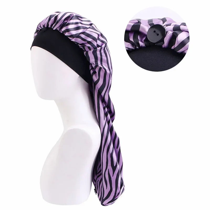 Unisex Long Hair Sock Bonnet – Elastic Dreadlock & Braid Sleep Cap, Turban Night Hat for Men & Women | Protective Hair Care Nightcap