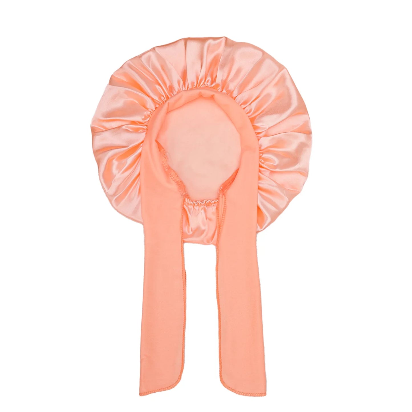 Kids Satin Bonnet – Print Sleep Cap with Wide Elastic Band & Ribbon Tie