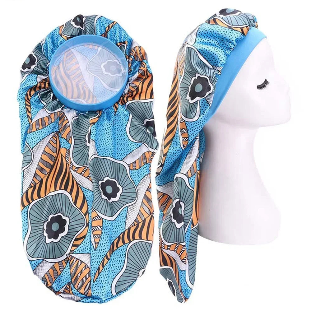 Unisex Long Hair Sock Bonnet – Elastic Dreadlock & Braid Sleep Cap, Turban Night Hat for Men & Women | Protective Hair Care Nightcap