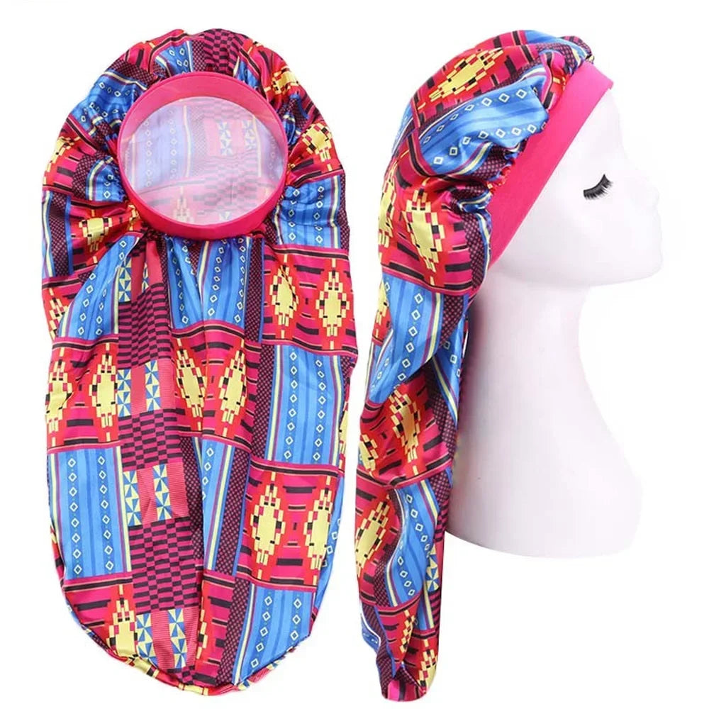 Unisex Long Hair Sock Bonnet – Elastic Dreadlock & Braid Sleep Cap, Turban Night Hat for Men & Women | Protective Hair Care Nightcap