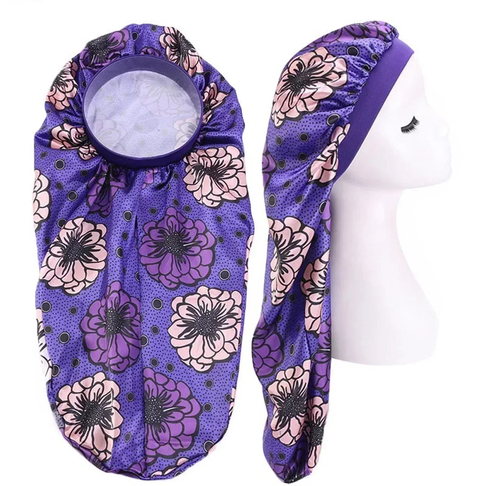 Unisex Long Hair Sock Bonnet – Elastic Dreadlock & Braid Sleep Cap, Turban Night Hat for Men & Women | Protective Hair Care Nightcap