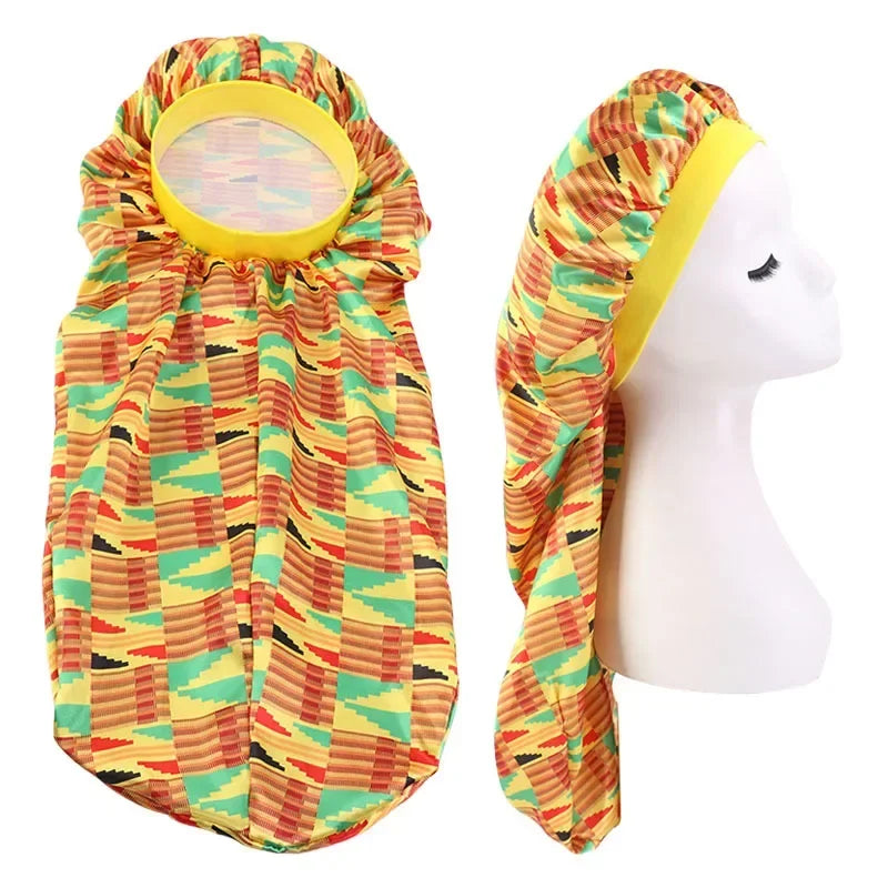 Unisex Long Hair Sock Bonnet – Elastic Dreadlock & Braid Sleep Cap, Turban Night Hat for Men & Women | Protective Hair Care Nightcap