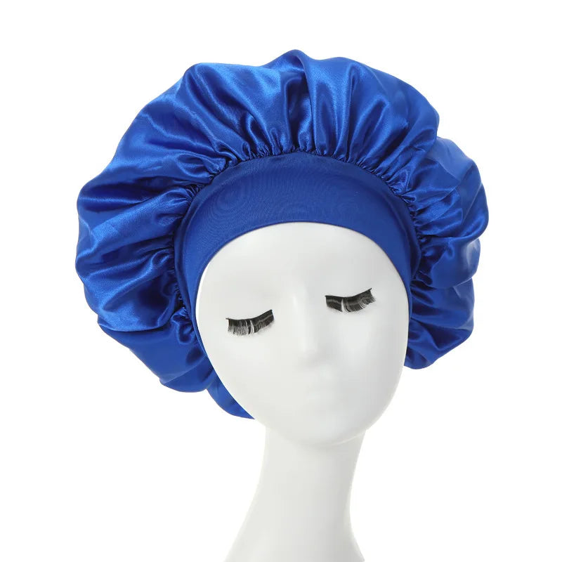 Silk Satin Hair Bonnet for Women – Frizz-Free Sleep Cap for Natural, Curly & Protective Styles