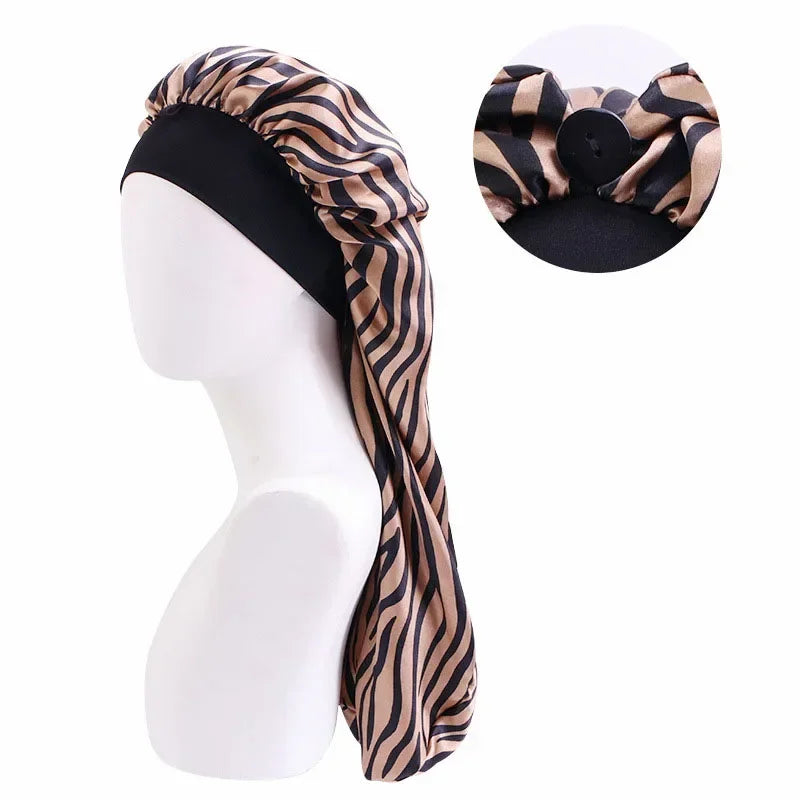 Unisex Long Hair Sock Bonnet – Elastic Dreadlock & Braid Sleep Cap, Turban Night Hat for Men & Women | Protective Hair Care Nightcap