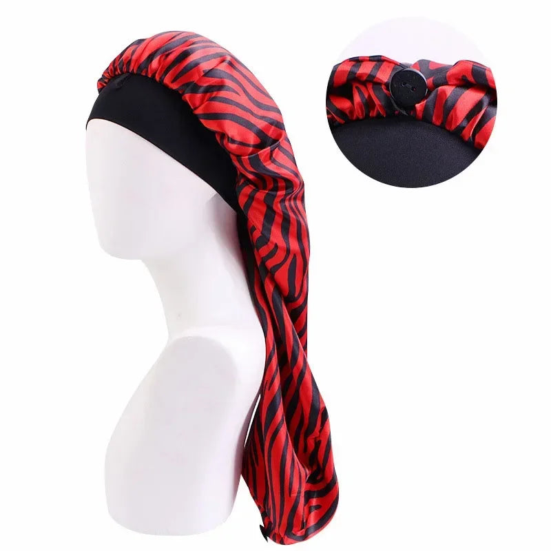 Unisex Long Hair Sock Bonnet – Elastic Dreadlock & Braid Sleep Cap, Turban Night Hat for Men & Women | Protective Hair Care Nightcap