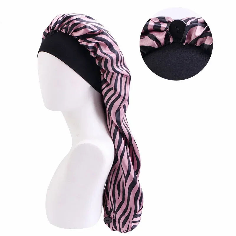 Unisex Long Hair Sock Bonnet – Elastic Dreadlock & Braid Sleep Cap, Turban Night Hat for Men & Women | Protective Hair Care Nightcap