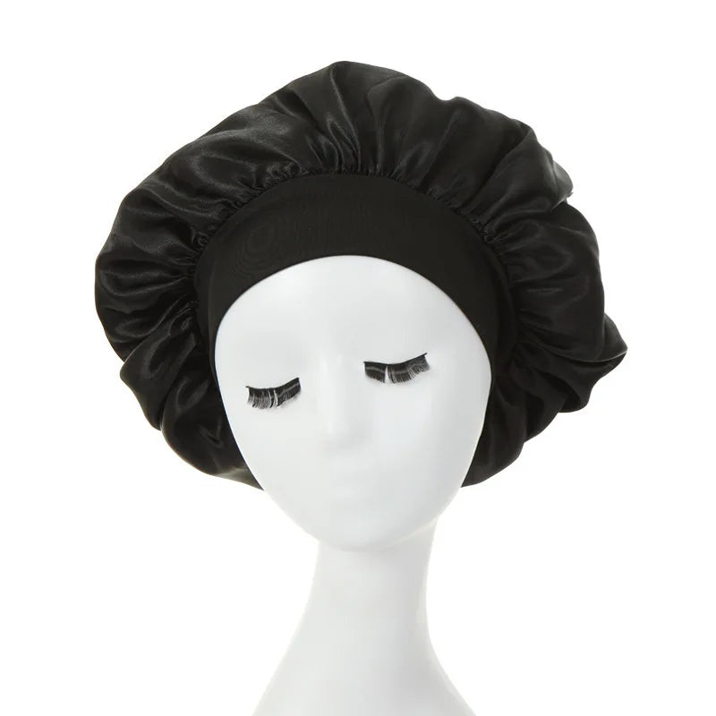 Silk Satin Hair Bonnet for Women – Frizz-Free Sleep Cap for Natural, Curly & Protective Styles