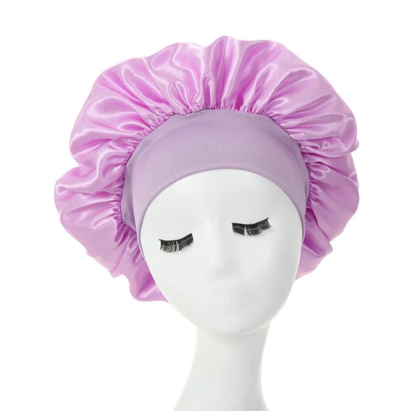 Silk Satin Hair Bonnet for Women – Frizz-Free Sleep Cap for Natural, Curly & Protective Styles
